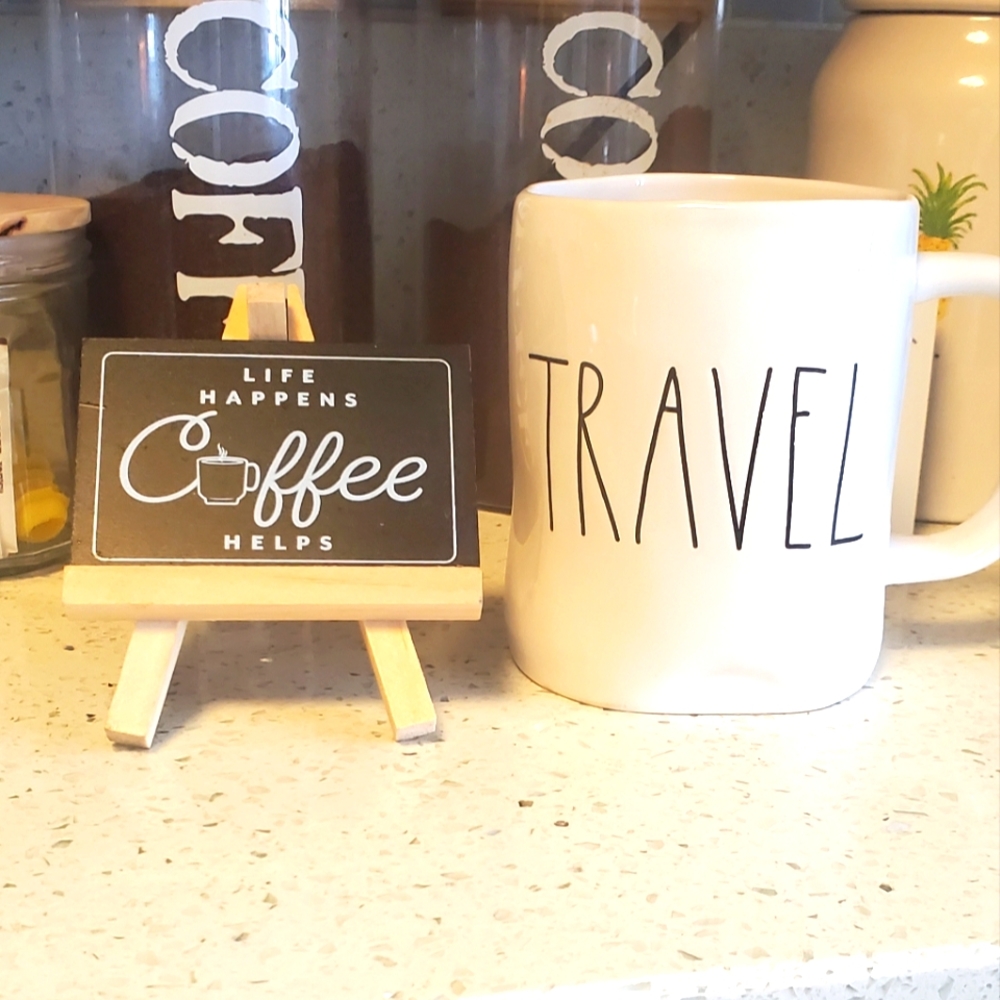 Rae Dunn mug. TRAVEL